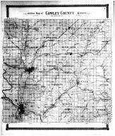 Cowley County Outline Map, Cowley County 1905